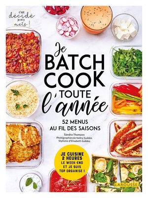 cover image of Batch cooking pour toute l'année